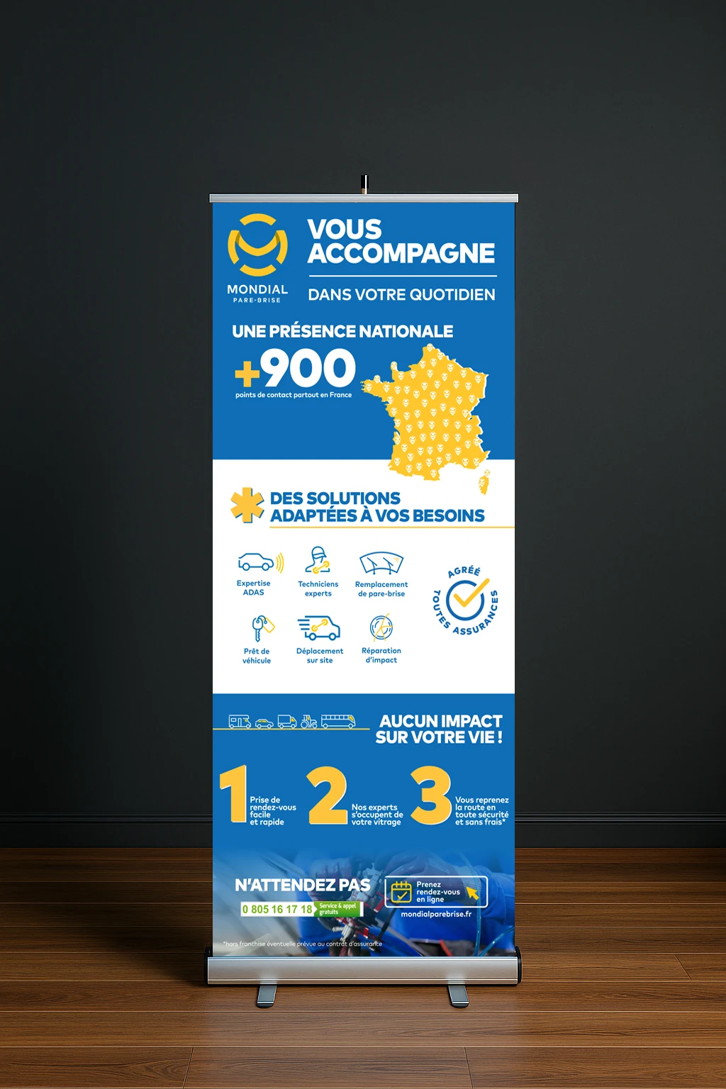 Roll-up Mondial Pare-Brise Pour l'avenir